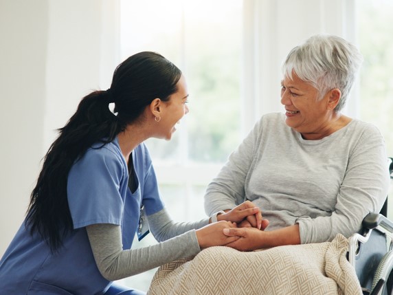 Nurse with patient 