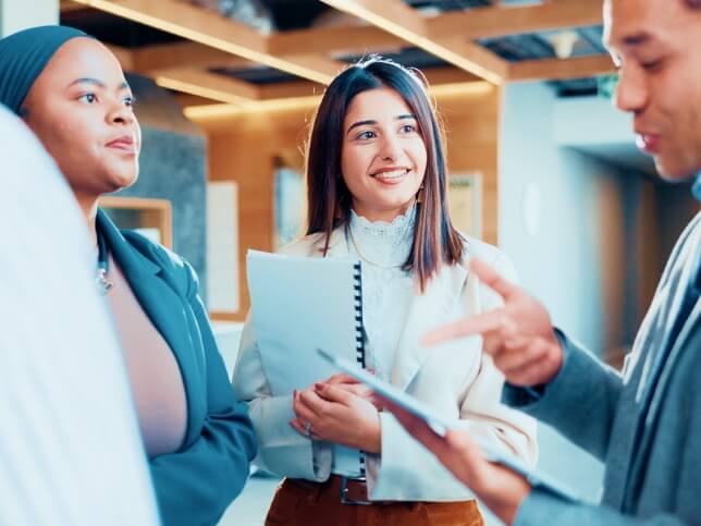 professionals gathered together to talk about how to protect their businesses