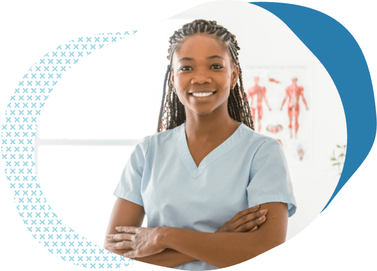 smiling massage therapist with her arms folded comprehensive massage therapist insurance